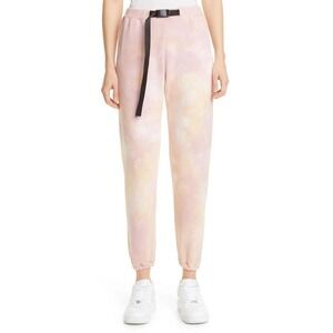 John Elliott Belted Sweatpants French Terry Super Bloom Pink Tie Dye 2 / Med